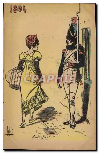 Cartes postales Militaria 1804 Autrefois Femme