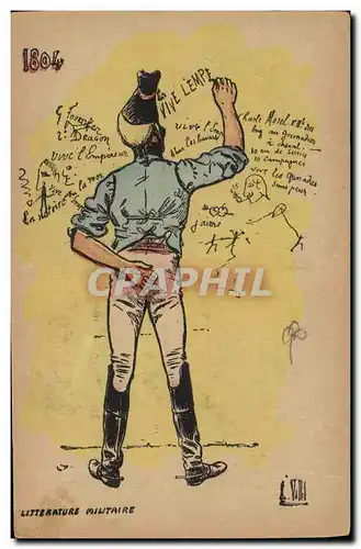 Cartes postales Militaria 1804 Litterature militaire