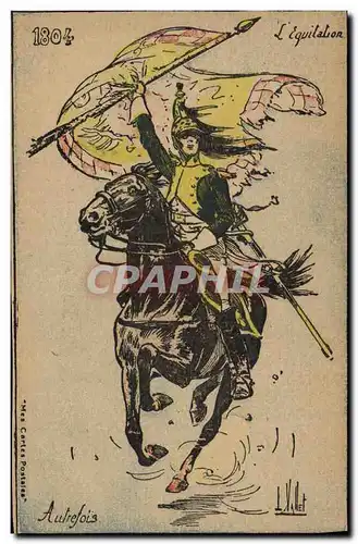 Cartes postales Militaria 1804 L&#39equitation Autrefois
