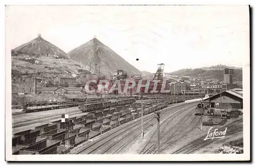 Cartes postales Mine Mines Saint Etienne Puits de mines de charbon Couriot et Chatelus Les Crossiers