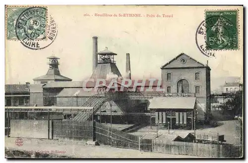 Cartes postales Mine Mines Houilleres de Saint Etienne Puits du Treuil