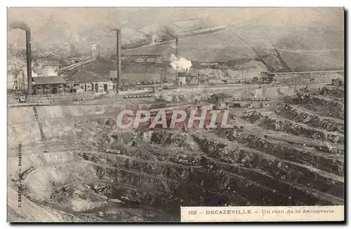 Cartes postales Mine Mines Decazeville Un coin de la decouverte