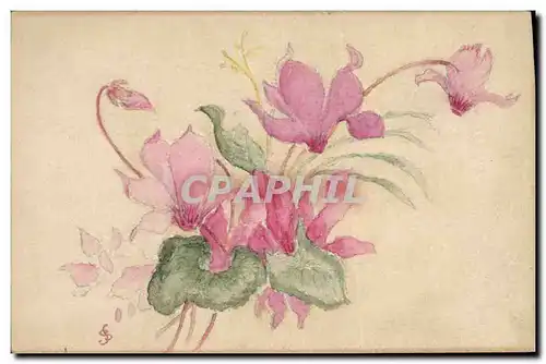 Cartes postales Fantaisie (dessin a la main) Fleurs