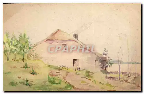 Cartes postales Fantaisie (dessin a la main) Maison