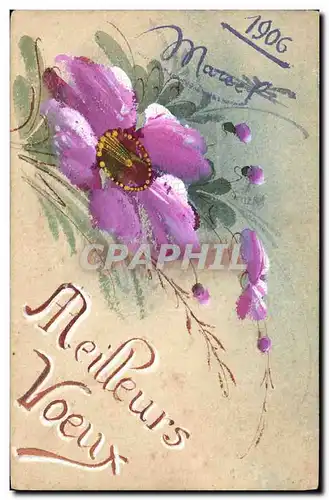 Cartes postales Fantaisie (dessin a la main) Fleurs