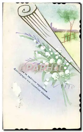 Cartes postales Fantaisie (dessin a la main) Fleurs