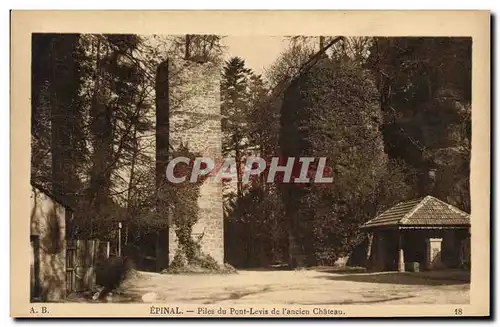 Ansichtskarte AK Chateau Epinal Piles du Pont levis de l&#39ancien chateau