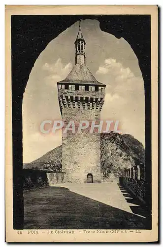 Cartes postales Chateau Foix Tour Nord