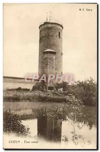 Cartes postales Chateau Cluny Tour Ronde