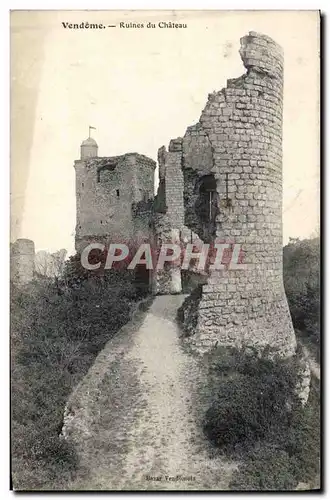 Ansichtskarte AK Vendome Ruines du Chateau