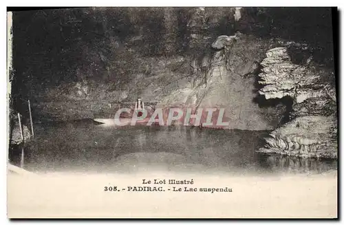 Cartes postales Grotte Grottes Padirac Le lac suspendu