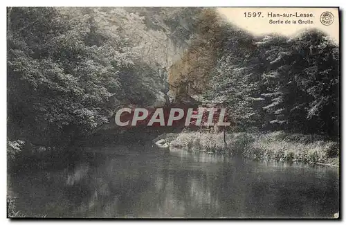 Cartes postales Grotte Grottes Han sur Lesse Sortie de la grotte