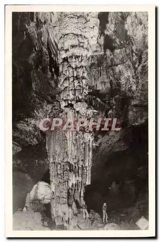 Cartes postales Grotte Grottes Aven d&#39Orgnac Ardeche Le grand pilier La premiere salle rouge