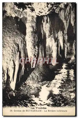 Ansichtskarte AK Grotte Grottes de Betharram La riviere inferieure