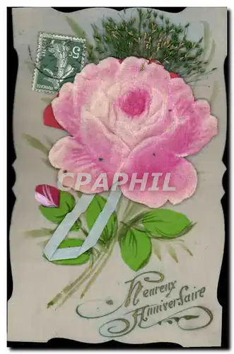 Cartes postales Fantaisie Carte transparente Fleurs