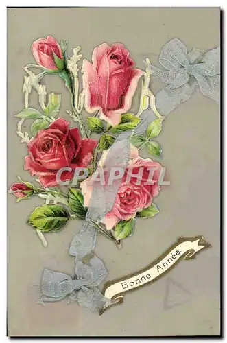 Cartes postales Fantaisie Carte transparente Fleurs