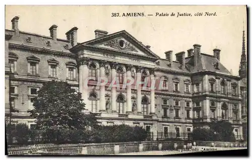 Cartes postales Palais de Justice Cote Nord Amiens