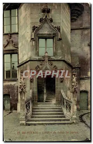 Ansichtskarte AK Escalier du Palais de Justice Beauvais