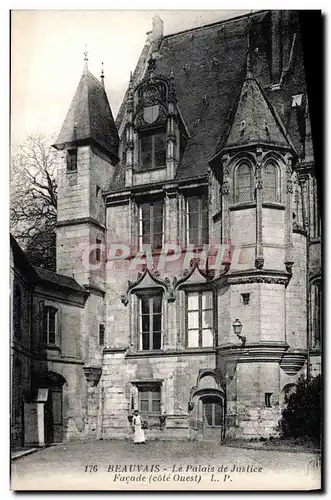 Ansichtskarte AK Palais de Justice Beauvais Facade Cote Ouest