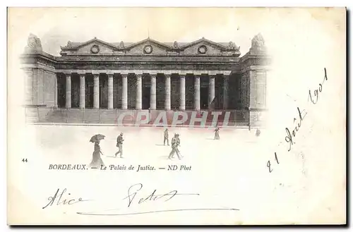 Cartes postales Palais de Justice Bordeaux