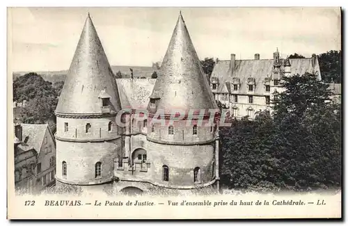 Ansichtskarte AK Palais de Justice Vue d&#39ensemble prise du haut de la cathedrale Beauvais