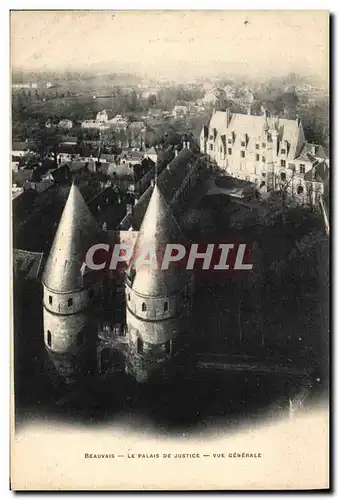 Cartes postales Palais de Justice Vue generale Beauvais