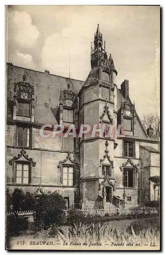 Cartes postales Palais de Justice Beauvais Facade Cote Est