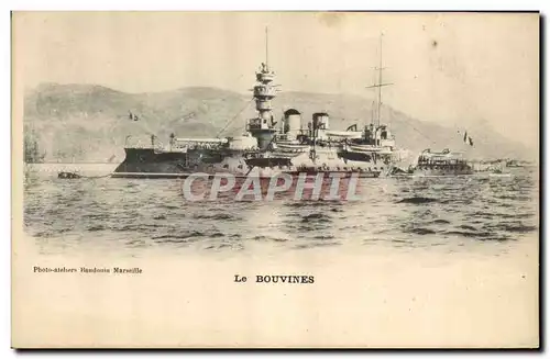 Cartes postales Bateau de Guerre Le Bouvines