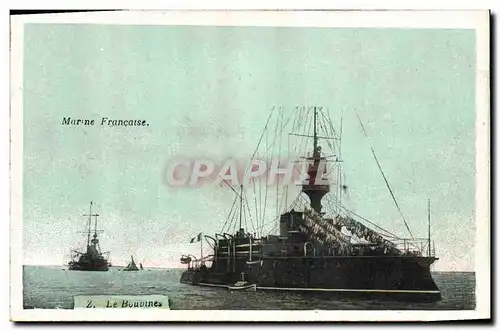 Ansichtskarte AK Bateau de Guerre Le Bouvines