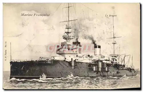 Cartes postales Bateau de Guerre Le Bouvet