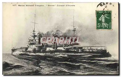 Cartes postales Bateau de Guerre Bouvet Cuirasse d'escadre