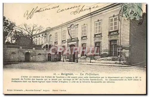 Cartes postales Prefecture Avignon