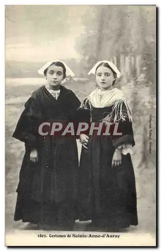 Cartes postales Folklore Costumes de Sainte Anne d&#39Auray