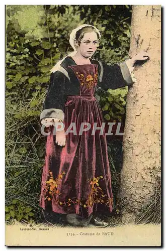 Cartes postales Folklore Costume de Baud