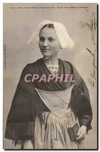 Ansichtskarte AK Folklore Jeune fille de Sainte Anne d&#39Auray