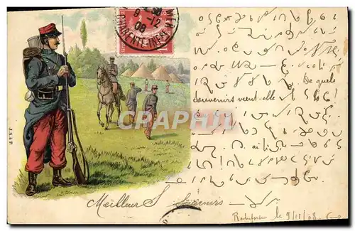 Cartes postales Militaria Soldat