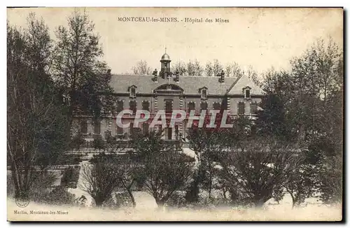 Ansichtskarte AK Mine Mines Montceau les Mines Hopital des Mines