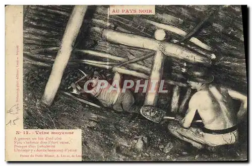 Cartes postales Mine Mines au Pays Noir Veine moyenne