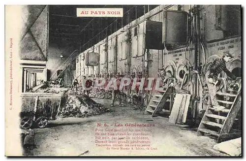 Cartes postales Mine Mines Au Pays Noir Les generateurs