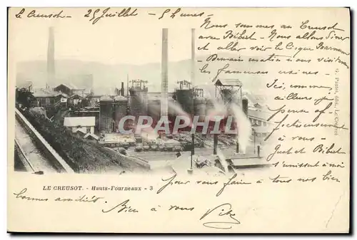 Cartes postales Mine Mines Le Creusot Hauts Fourneaux