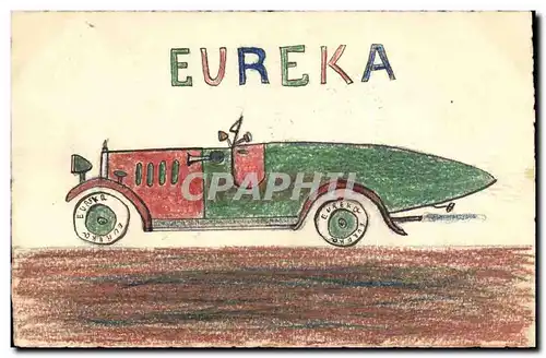 Cartes postales Fantaisie Automobile Eureka (dessin a la main)