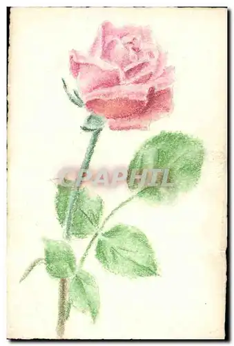 Cartes postales Fantaisie Fleurs (dessin a la main)