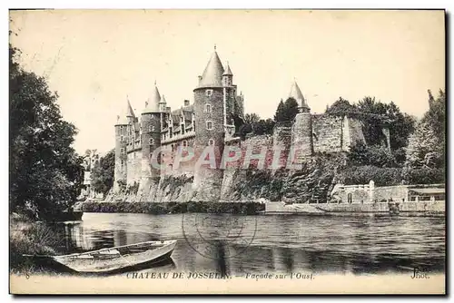 Cartes postales Chateau de Josselin Facade sur l&#39Oust