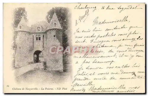 Cartes postales Chateau de Nacqueville La poterne