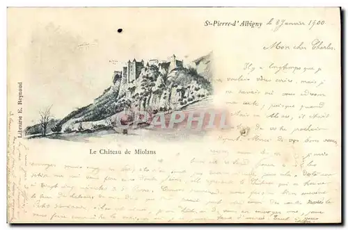 Cartes postales Chateau de Miolans St Pierre d&#39Albigny