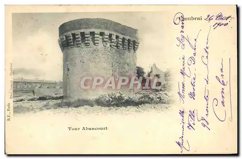 Cartes postales Chateau Tour Abancourt Cambrai