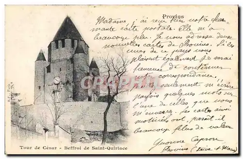 Cartes postales Chateau Provins Tour de Cesar Beffroi de Saint Quiriace