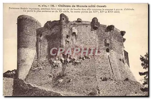 Cartes postales Chateau de Murols Forteresse feodale