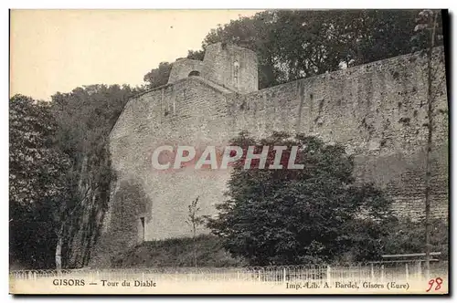 Cartes postales Chateau Gisors Tour du diable