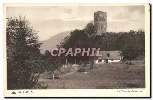 Cartes postales Chateau Luchon La tour de Castelvieil